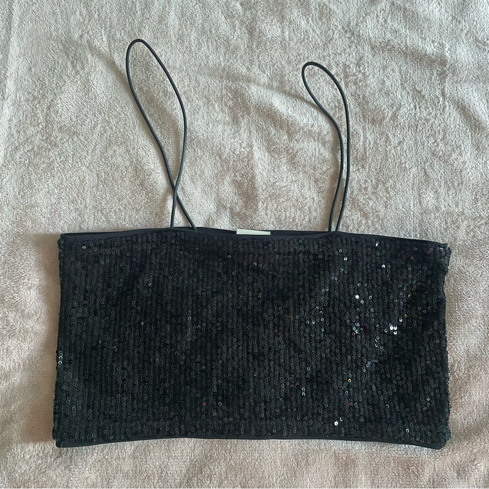 Sequin Crop Top